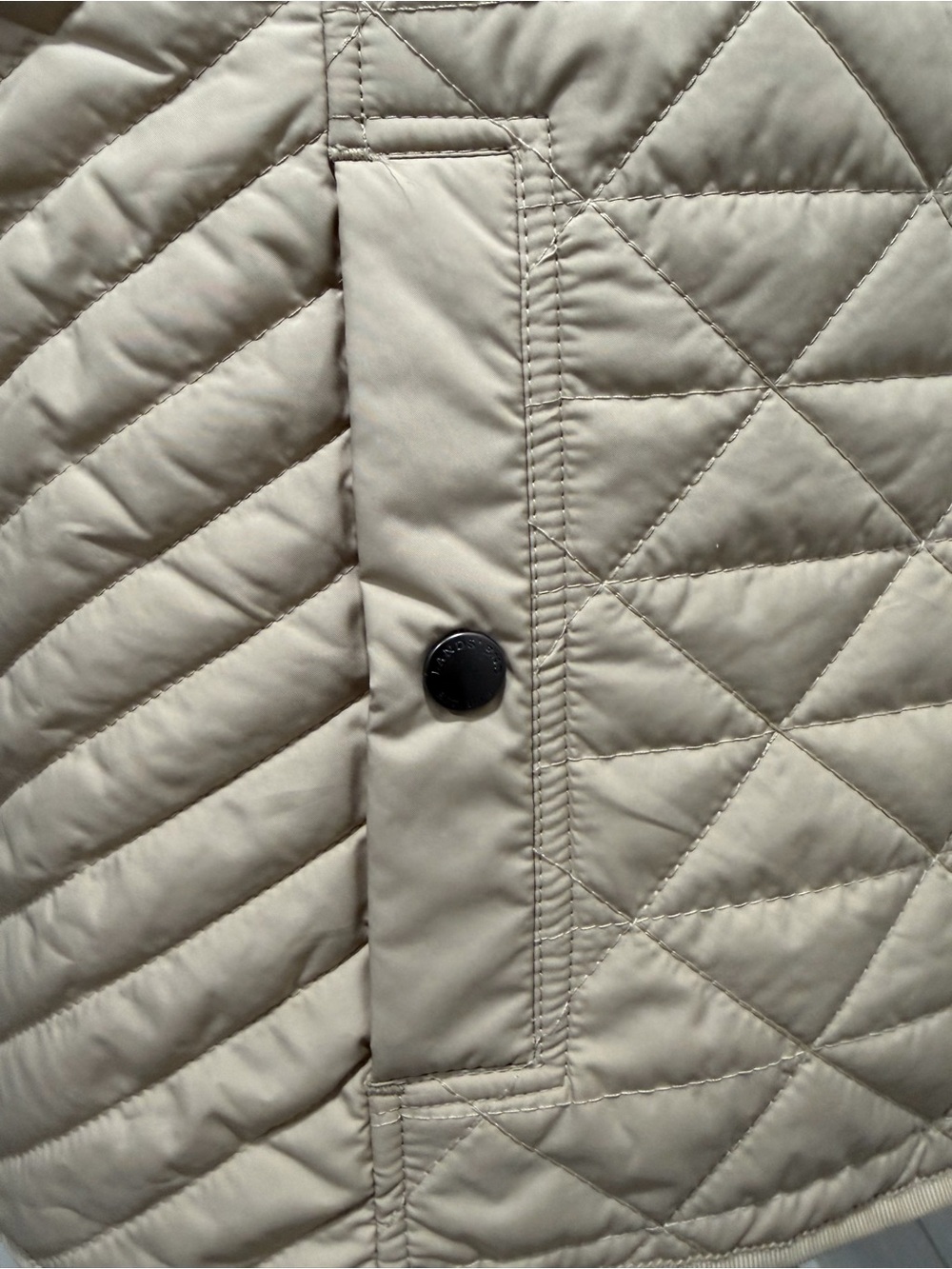 Lands' End Quilted Sleeveless Vest in Beige - Picture 4 of 7